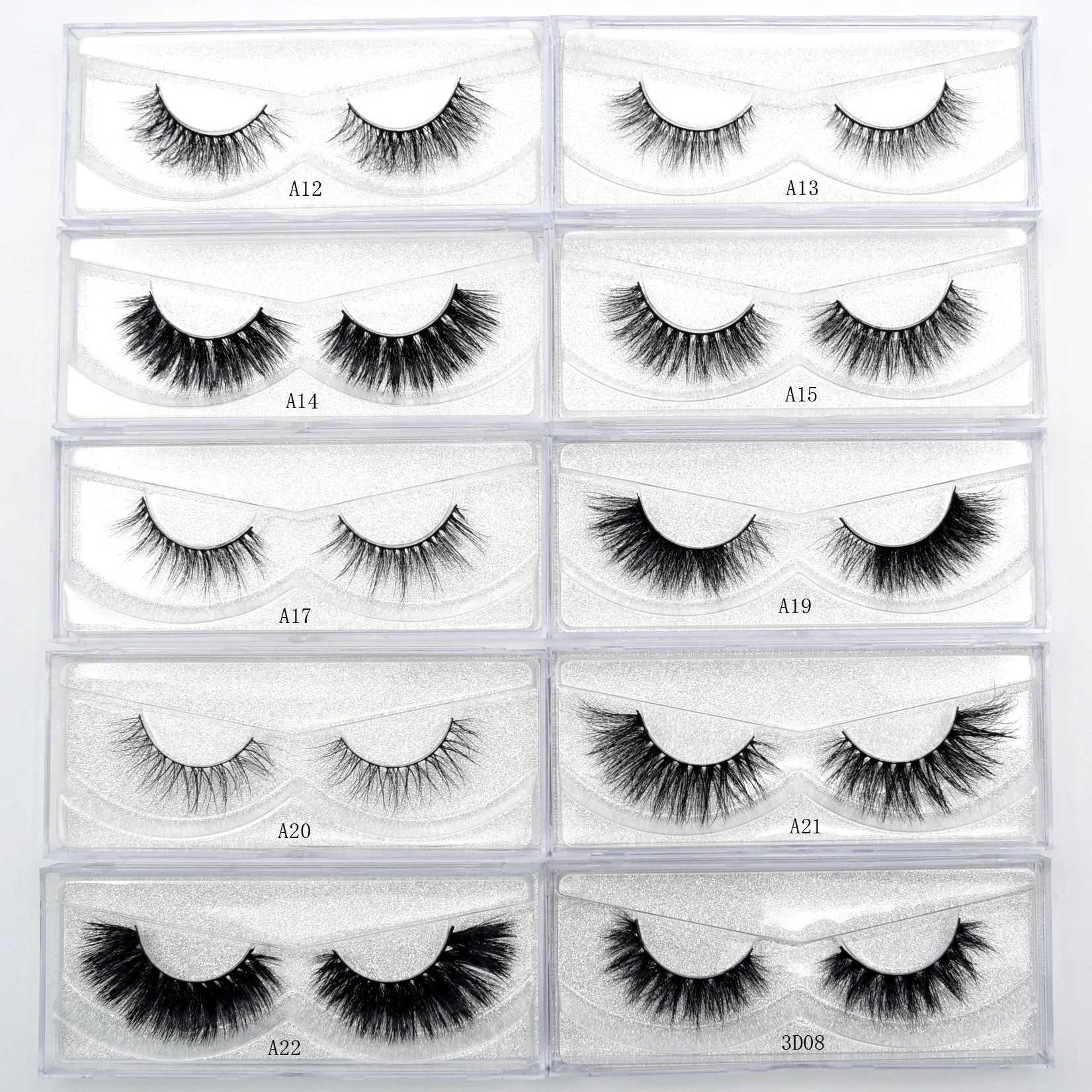 Visofree 3D mink eyelashes are soft natural handmade cruel and free of mink eyelashes. They are lightweight full length Cilios Posticos D23W241024