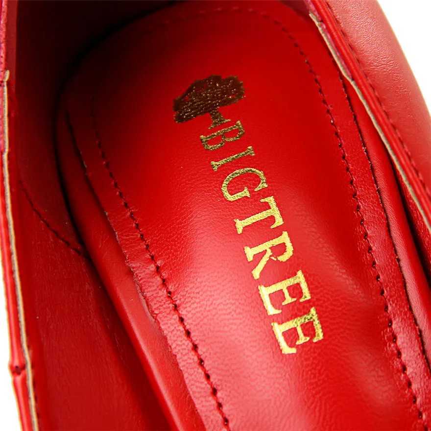 High Quality Bigtree Red Blue Black Shoes Bow Sweet Womens Pump Soft Leather Dot Toe Womens High Heels Stiletto High Heels Dress Office Womens Shoes T