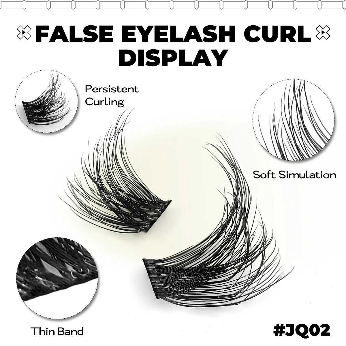 GROINNEYA DIY eyelash extension kit eyelash clusters waterproof strong to maintain eyelash adhesion and sealing eyelash push flower eyelash clustersW2