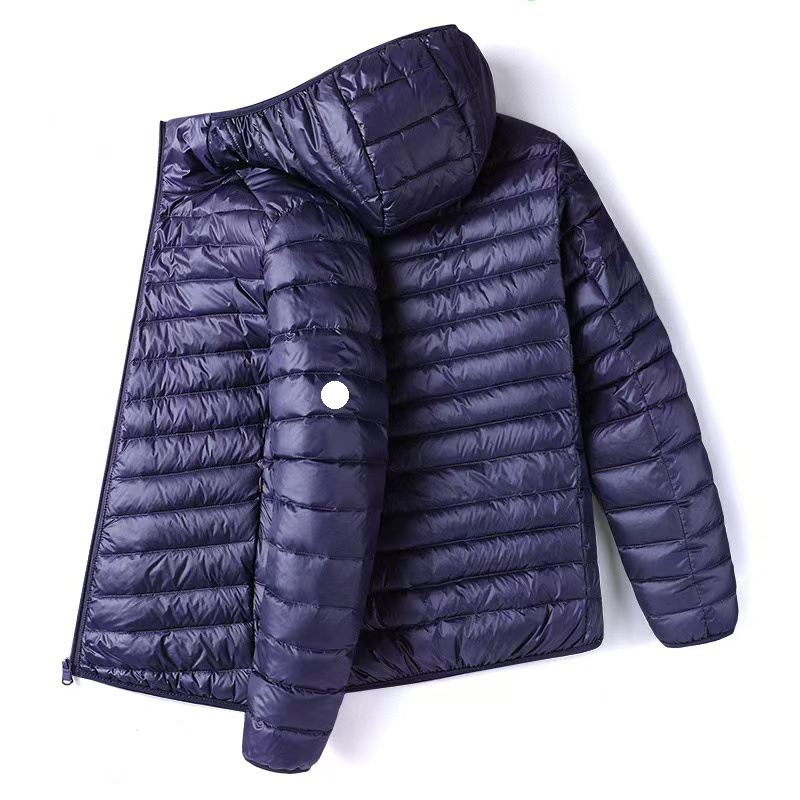 Mens Winter Puffer Jacket, Embroidered Badge Stand Collar Down Lightweight Jackets for Men Coats Doudoune Homme Womens Jackets (M-5XL)