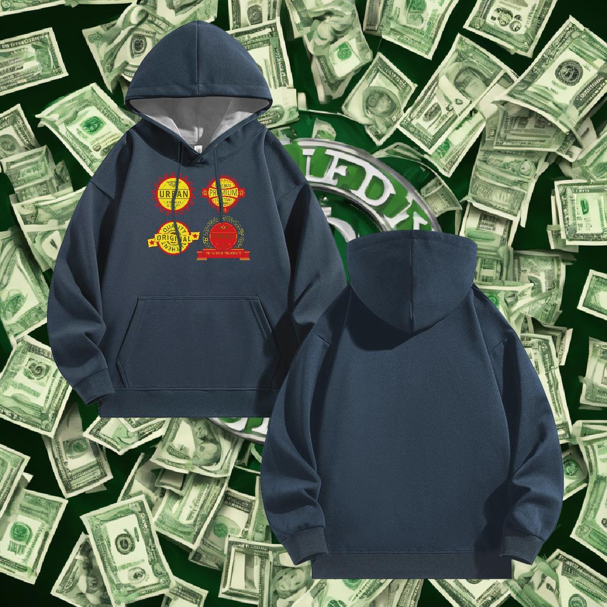 Designer Hooded Sweatshirt Hooded Collar Long Sleeves Wholesale Men's Hooded Sweatshirt Oversized 2XL 3XL Hoody Y2K Thick Plush