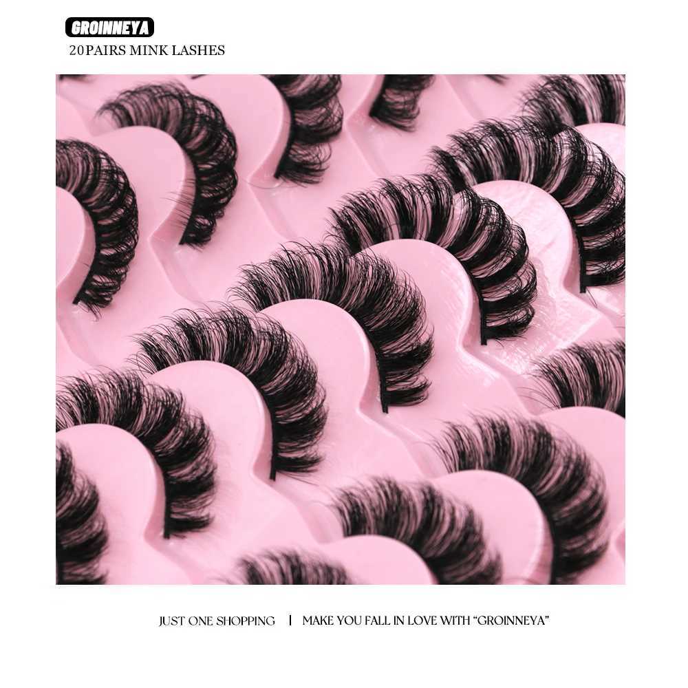 GROINNEYA 5/20 for Russian eyelash curler DD Curling False eyelashes Natural eyelash curler Curling bag 4 styles eyelash extensionW241024