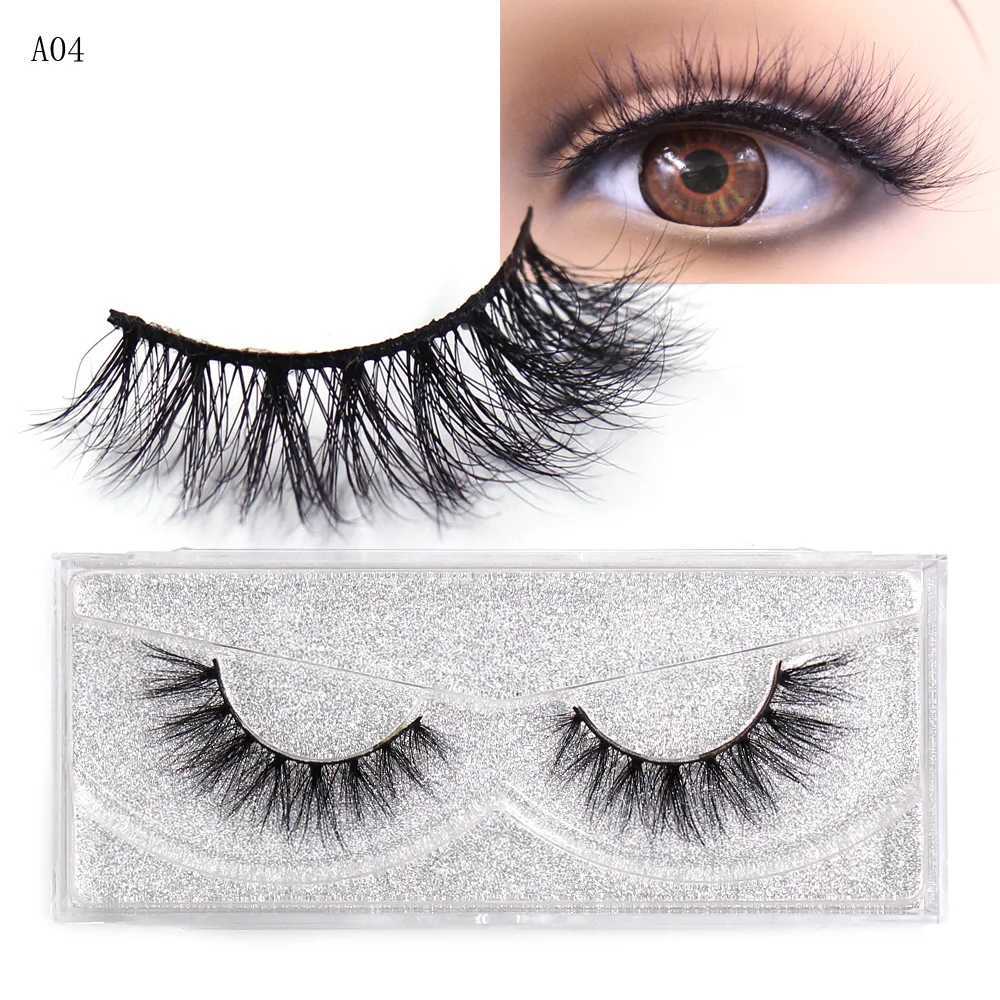 LEHUAMAO 3D mink eyelashes fluffy cross thick natural false eyelashes dramatic makeup eyelashes handmade false eyelashesW241024
