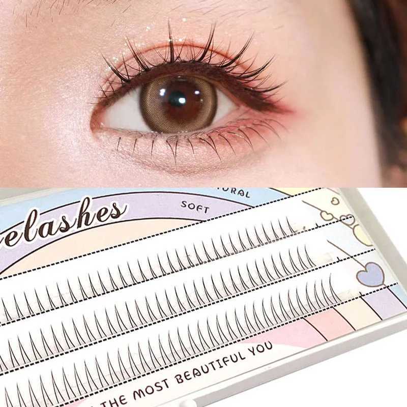 Personal eyelash 120 clusters V-shaped lower eyelashes 5/6/7mm natural lower eyelashes easy to transplant makeup extension toolW241024