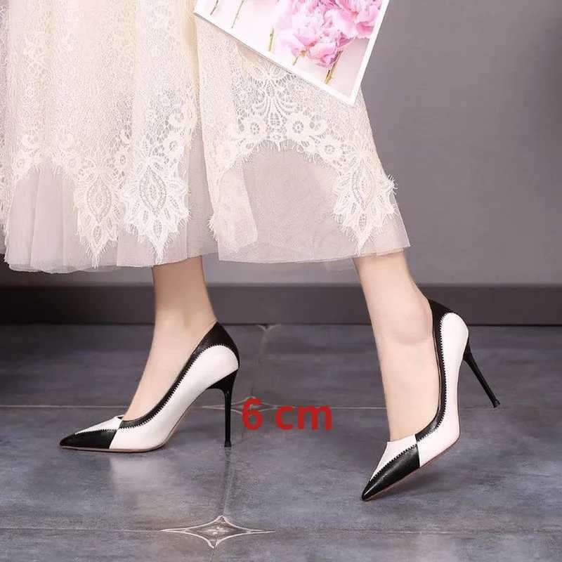 High Quality Pump Spring New Fi Womens High Heels and Stiletto High Heels 6.5cm and 8.5cm Sexy Pointed Toe Womens Fi Party Womens Shoes T241024