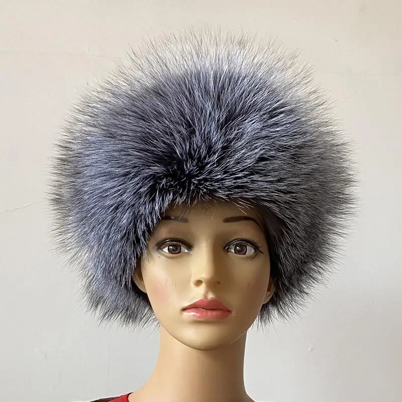 BEIZIRU real fox fur headband for women winter fashion headband for girls hair accessories 241025