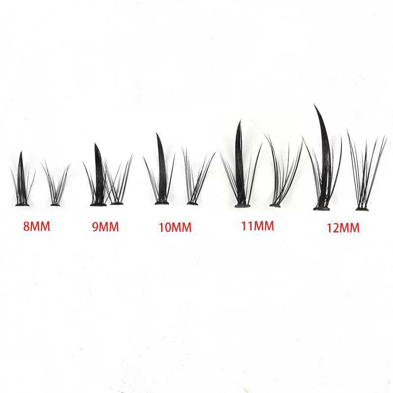 246 Bundles Manga False Eyelash Doll Eyes Natural Animation Eyelash Cosplay 3D Spiky Wispy Thick Mink False Eyelash Korean MakeupW241024