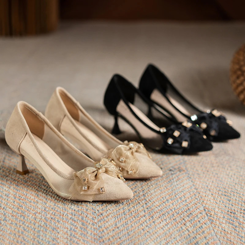 Italian shoe and bag matching set Zapatos De Mujer Zapato Tacon Bajo Mujer 2024 womens shoes Tacones Mujer 241024