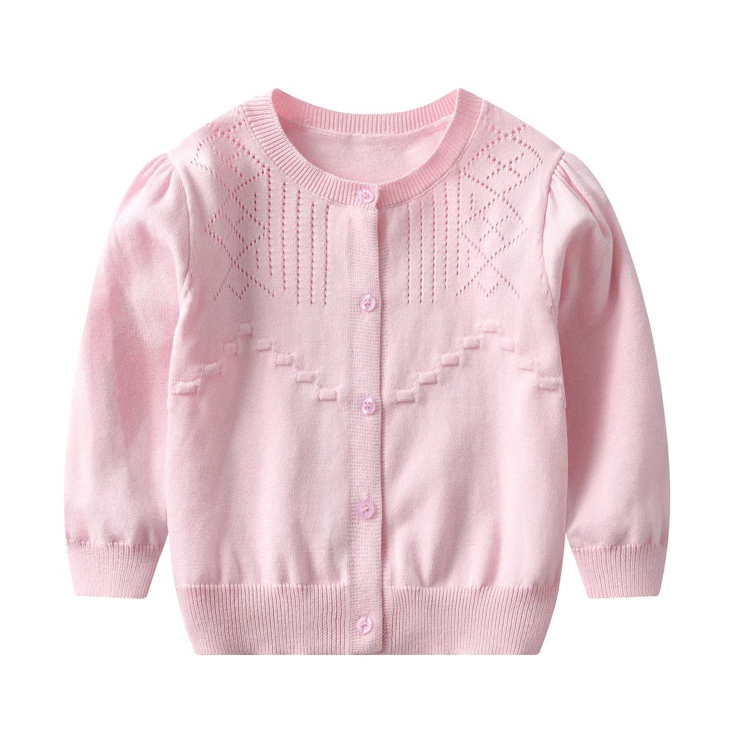 Spring and autumn children girls long sleeves hollow cardigans baby jackets baby coats W241025