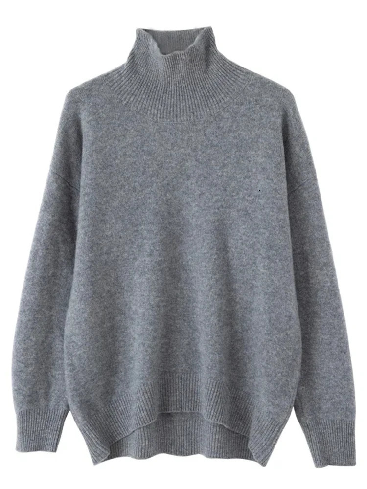 Circyy Turtleneck Knitted Sweater Women Casual Pullovers 100% Wool Basic Sweaters Korean Fashion Autumn Winter Female 241021