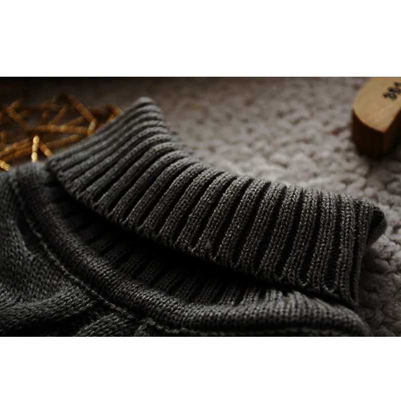 Childrens Sweater Solid Color Bottom Sweater High Collar Knitted Sweater Warm for Students Aged 2-8 W241025