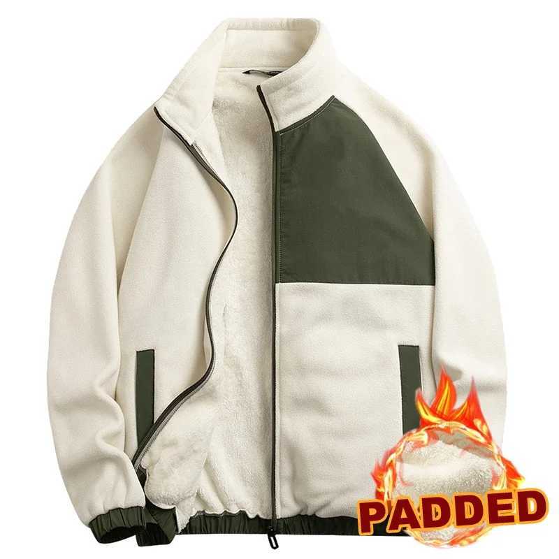 Winter warm thick wool jacket mens fashionable casual jacket mens autumn brand jacket outdoor classic swing arm jacket Lambswool W241024