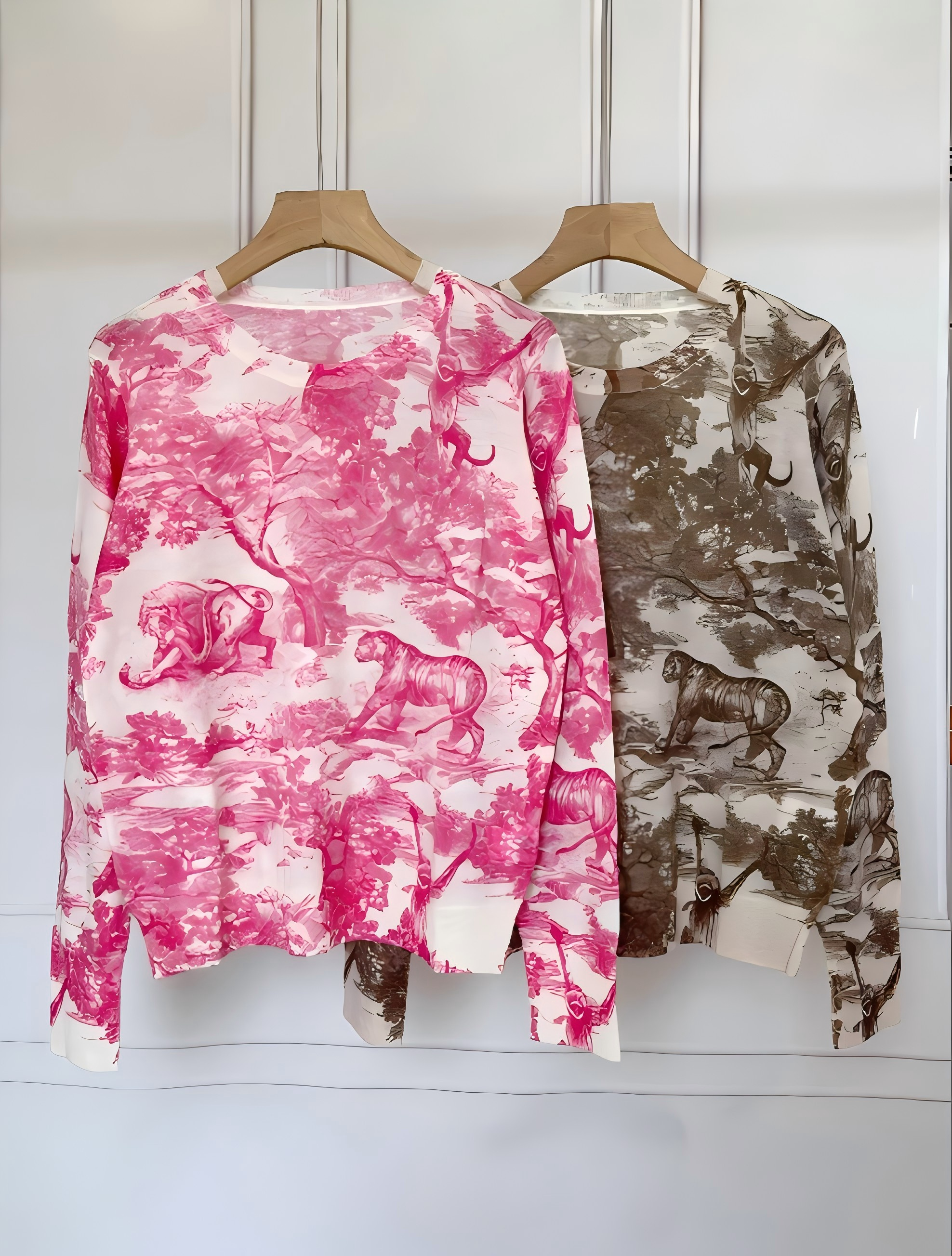 2024 new D wool thin knitwear blouse woman