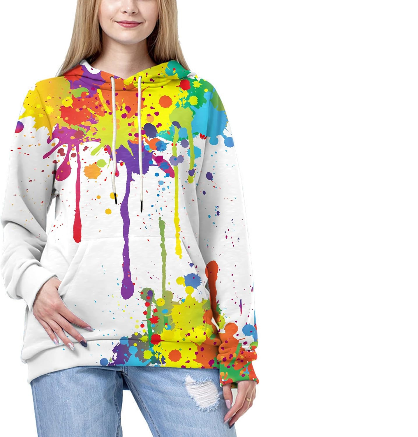 Hoodie for Mens Womens Unisex 3D Printed Hooded Sweatshirt Casual Pullover Hoodie with Fantasy fashion trend Big Pockets Graphic Hoodies sweatshirt Pu