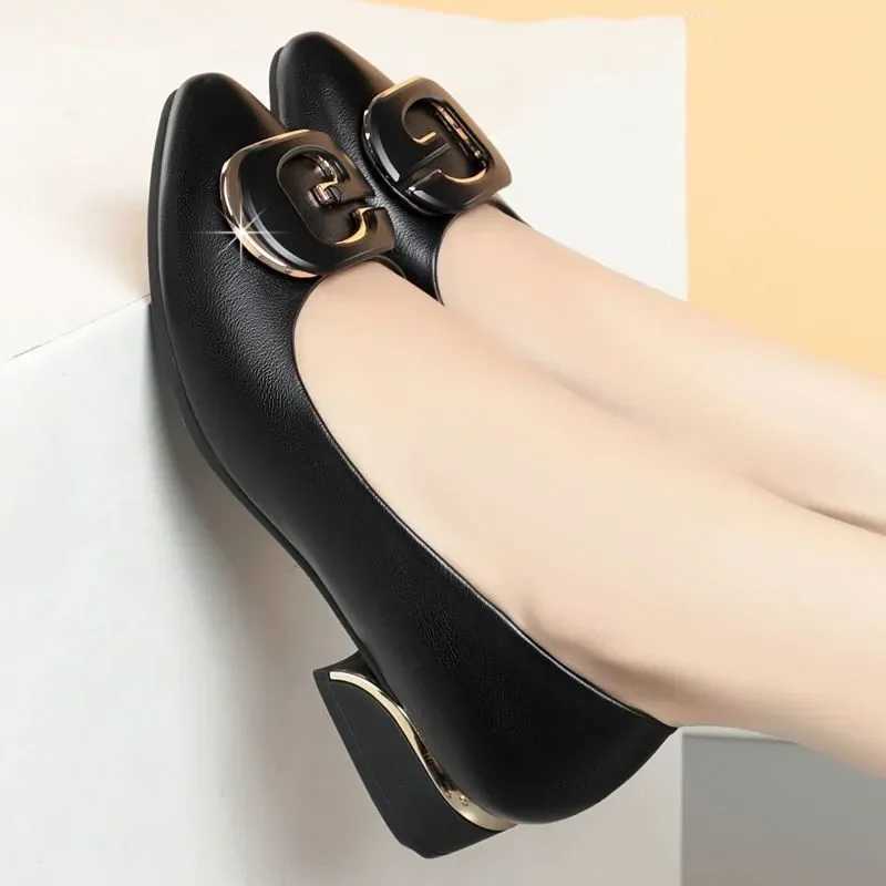 High Quality Cresfimix Sapatos Femininas Womens Cute and Lightweight Black Crystal Square High Heels Womens Fi Comfort Pump A1550 T241024