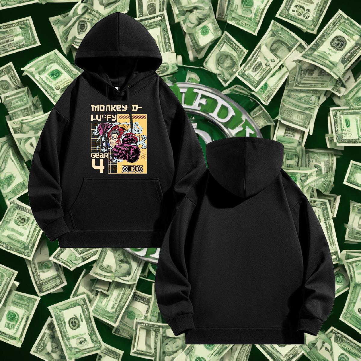 Brand Hoodie Men Hooded Collar Breathable Loose Men Hoodie Anime Oversized US Size Clothes Hoodie Daily Wear Velvet Thick