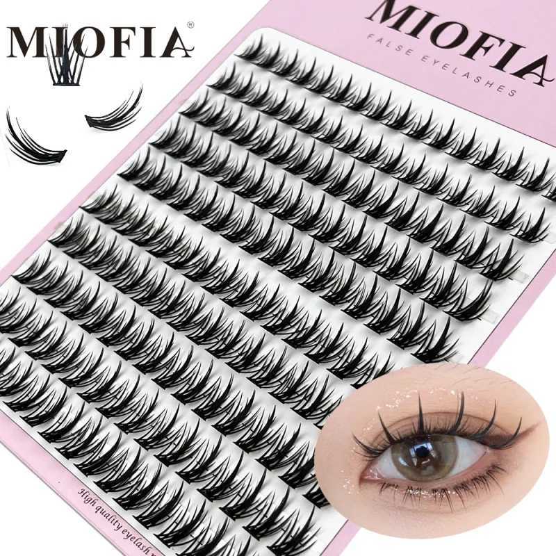 1 box/160 bundles of mink eyelashes natural 3D Russian personal eyelash extension MS eyelash cluster makeup tool eyelash wholesaleW241024