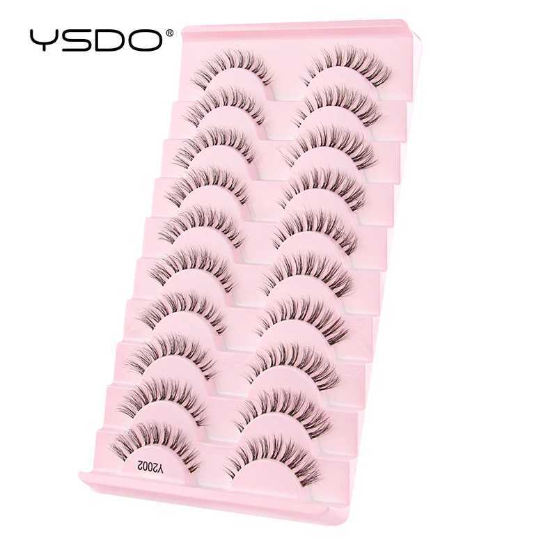 Eyelash 3/10 Half Eyelash Cat Eye Natural Long Eyelash 3D Mink Eyelash Full Eyelash Makeup Extension ToolW241024