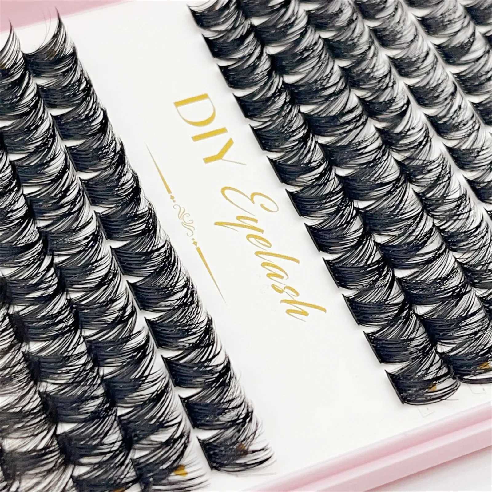 384 pieces of personal eyelash cluster DIY eyelash extension manual D curled eyelash cluster eyelash extensionW241024
