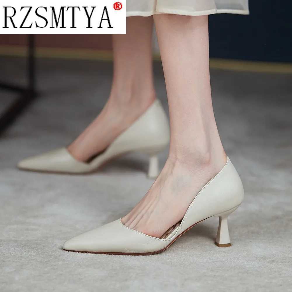 High Quality Womens Pump Elegant Pointed Toe Office Womens Shoes Spring/Summer High Heels Wedding Bridal Shoes Yellow Pump Zapatos Tac Mujer T241024