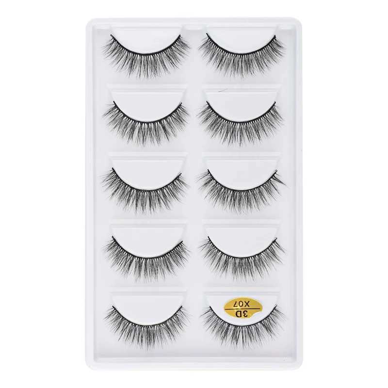 3/5 pairs of dramatic mink 3D thick fluffy false eyelashes natural long holiday Cils eyelash extension makeup maquillajeW241024
