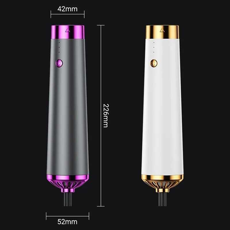 5 in 1 Multifunction Hair Dryer Hot Air Comb Automatic Curling Rod Straight Hair Comb Hair Dryer Salon Style Tool Fast Dry W250718