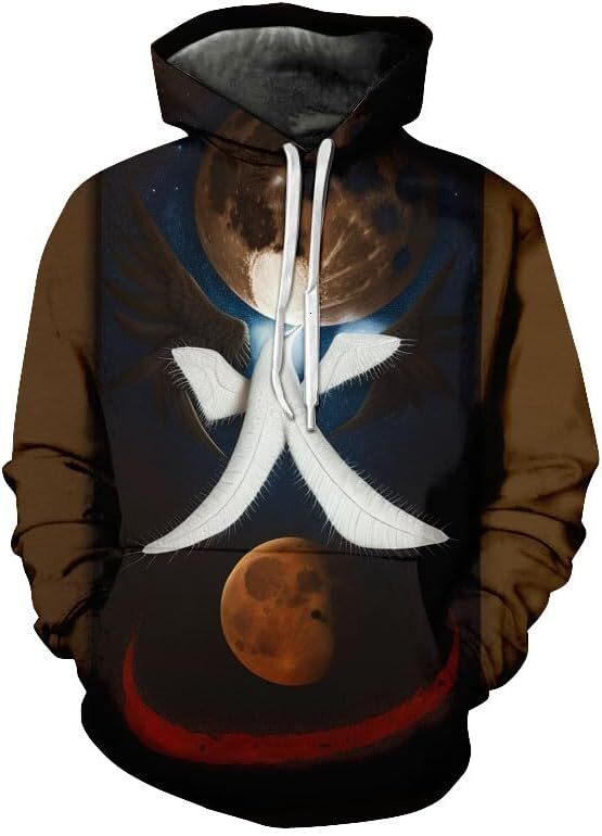 Hoodie for Mens Womens For Men Word Art Hoodie 3D Fire Hoodie Oversize Pullover Outdoors Long Sleeve Sports Tops Coat Graphic Warm