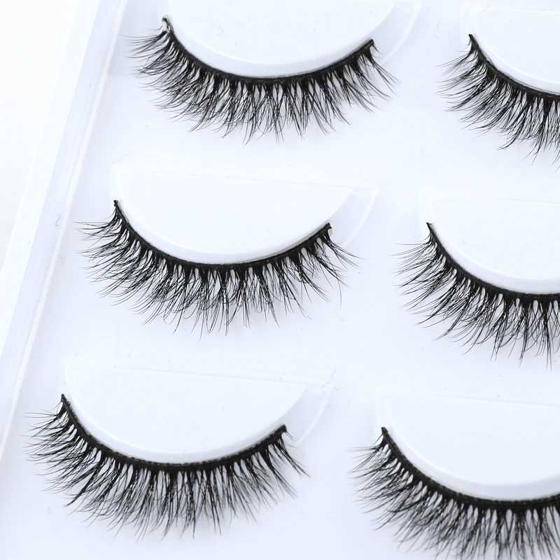 3/5 pairs of dramatic mink 3D thick fluffy false eyelashes natural long holiday Cils eyelash extension makeup maquillajeW241024