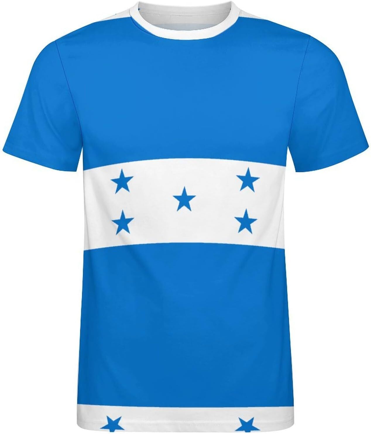Mens T shirt Flag of Honduras Cotton T-Shirt 3D All-in-one fashion Printed Casual Shirt Men's Crew Neck T-Shirt tee Casual tops summer clothes