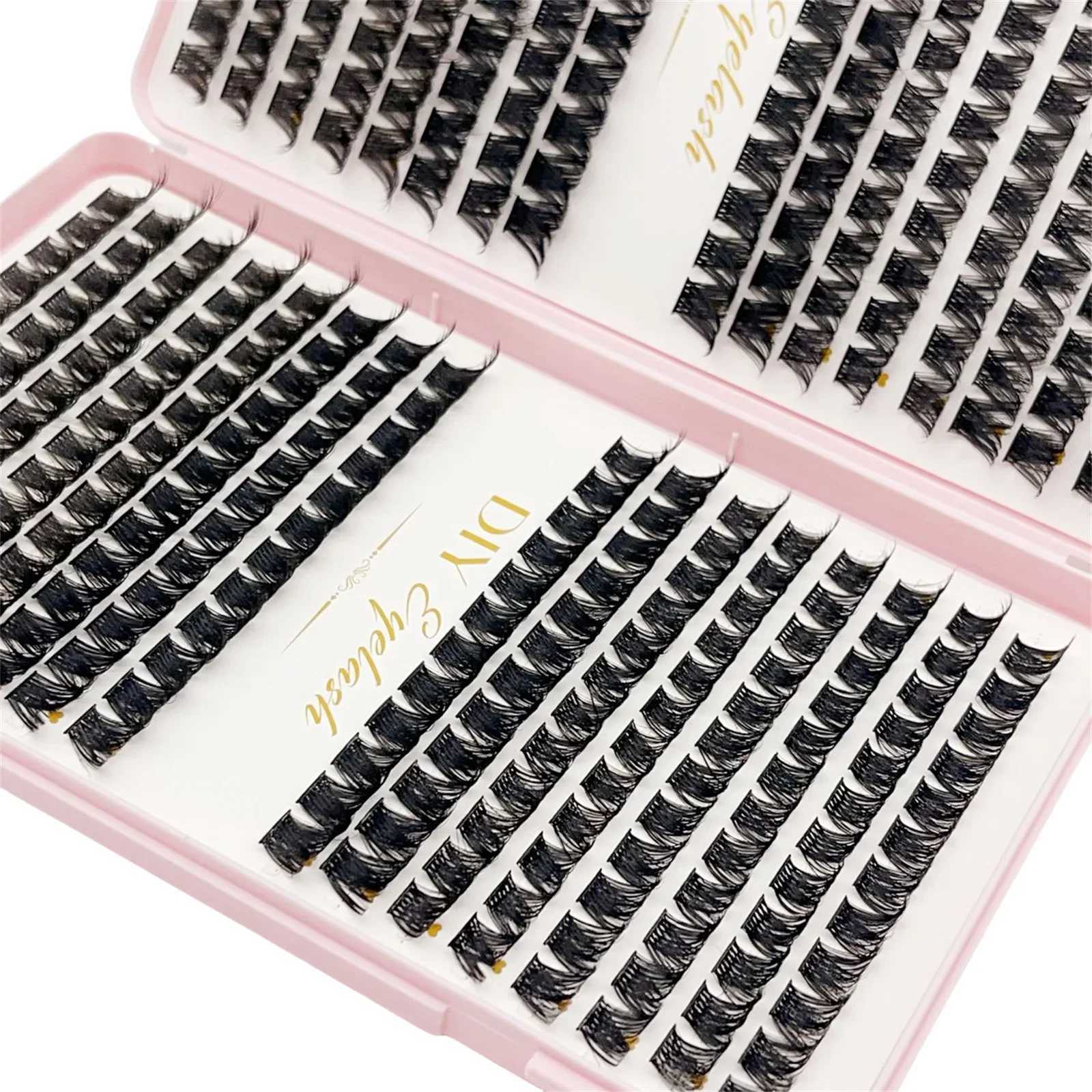 384 pieces of personal eyelash cluster DIY eyelash extension manual D curled eyelash cluster eyelash extensionW241024