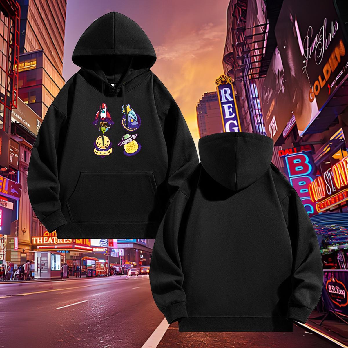 Fashion New Men Hoodie Long Sleeve Soft Free Shipping Men Clothes Hoodie Custom Cartoon Tops Hoodie Street Wear Tech Fleece
