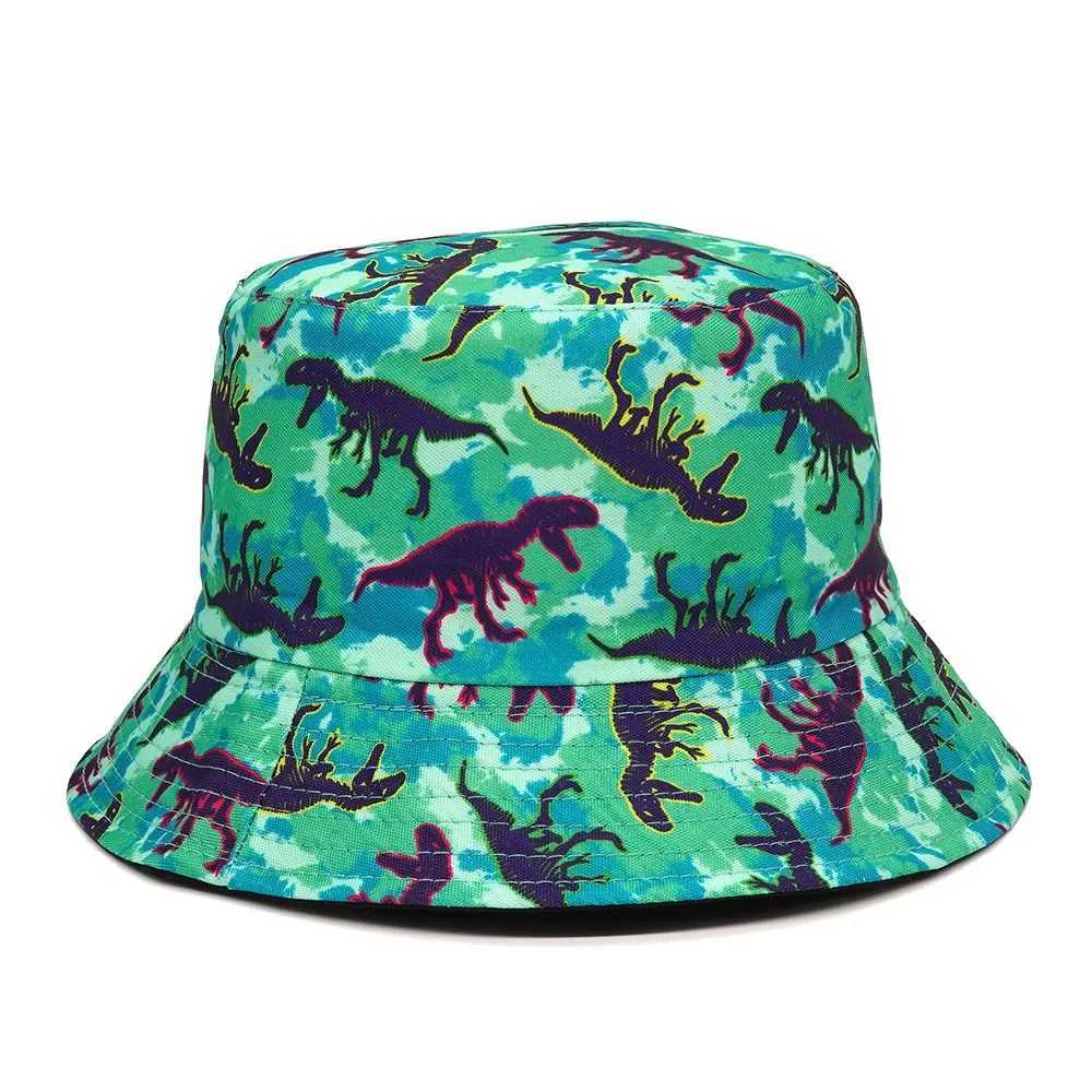 Summer sun hat mens bucket hat cotton Bob Panama girl beach travel outdoor reversible yellow duck fisherman hat W241024