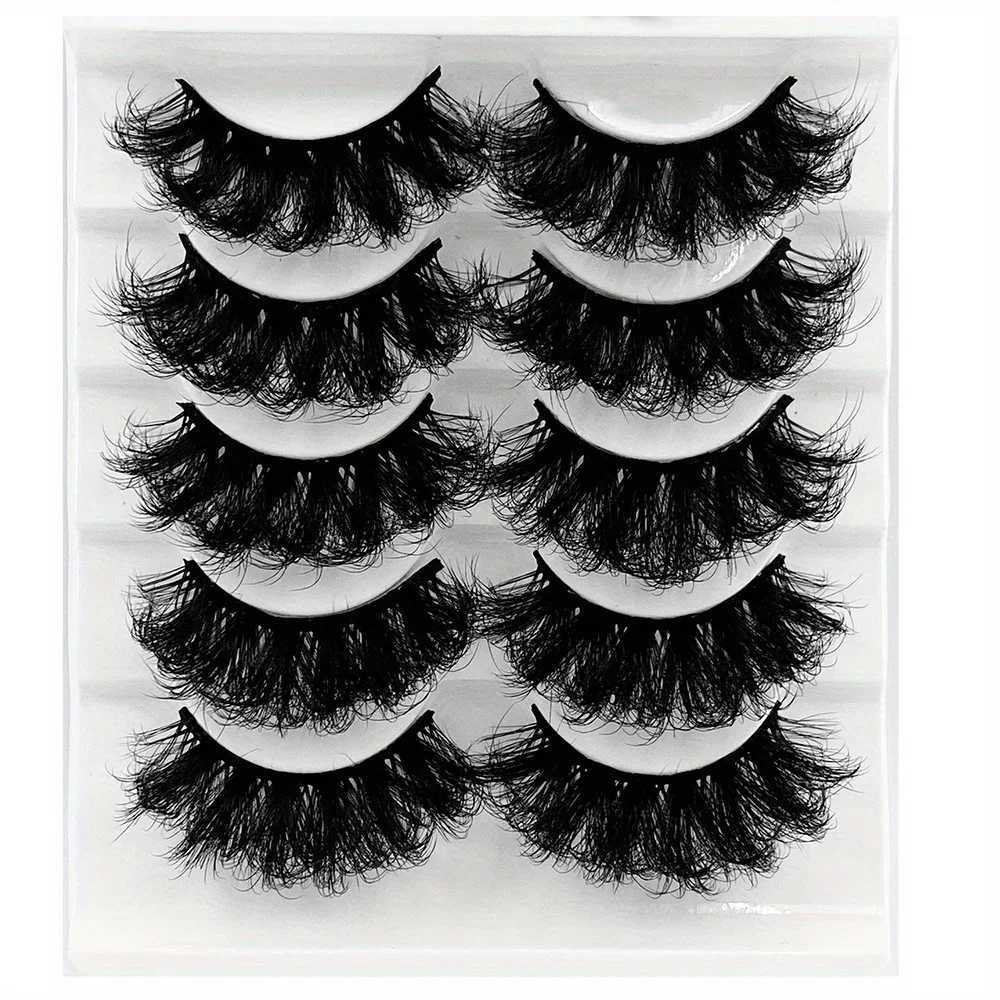 5 pairs of eyelashes artificial mink eyelashes durable fluffy mink eyelashes large volume eyelashes durableW241024