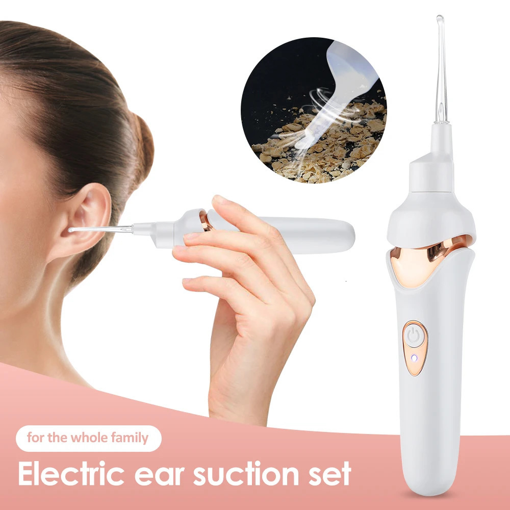 Luminous Electric Success Ear Spoon Rechargeable Ear Pick LED Light Visual Ear Cleaner Wax Removal Tool for Children Adults 241024