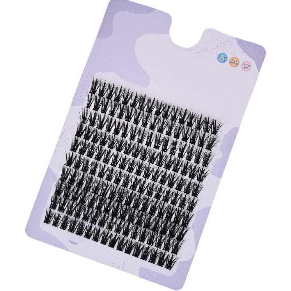 Personal eyelash 160 clusters soft ribbon segmented fake bundle eyelash DIY personal eyelash extensionW241024