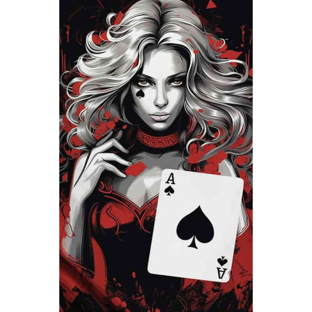 Mens T shirt Men's Novelty T-Shirt Madam Holding Poker Print Sporty and Casual Tee Top tee Casual tops summer clothes Hip hop trend