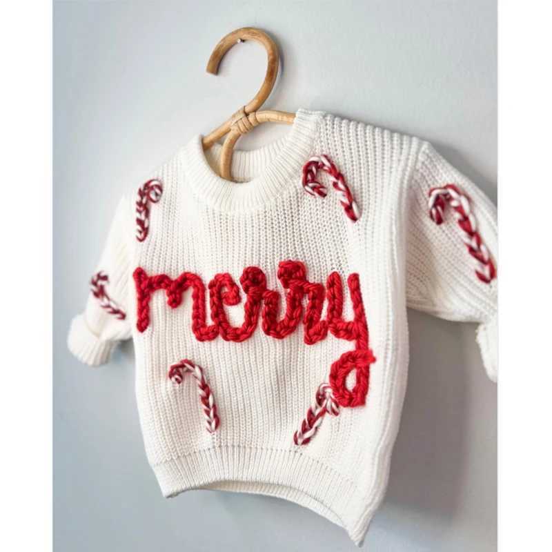 FOCUSNORM 3 Colors 0-7Y Autumn/Winter Baby Girl Christmas Sweater Long Sleeve Candy Vine Alphabet Embroidered Knitted Zipper Top W241025