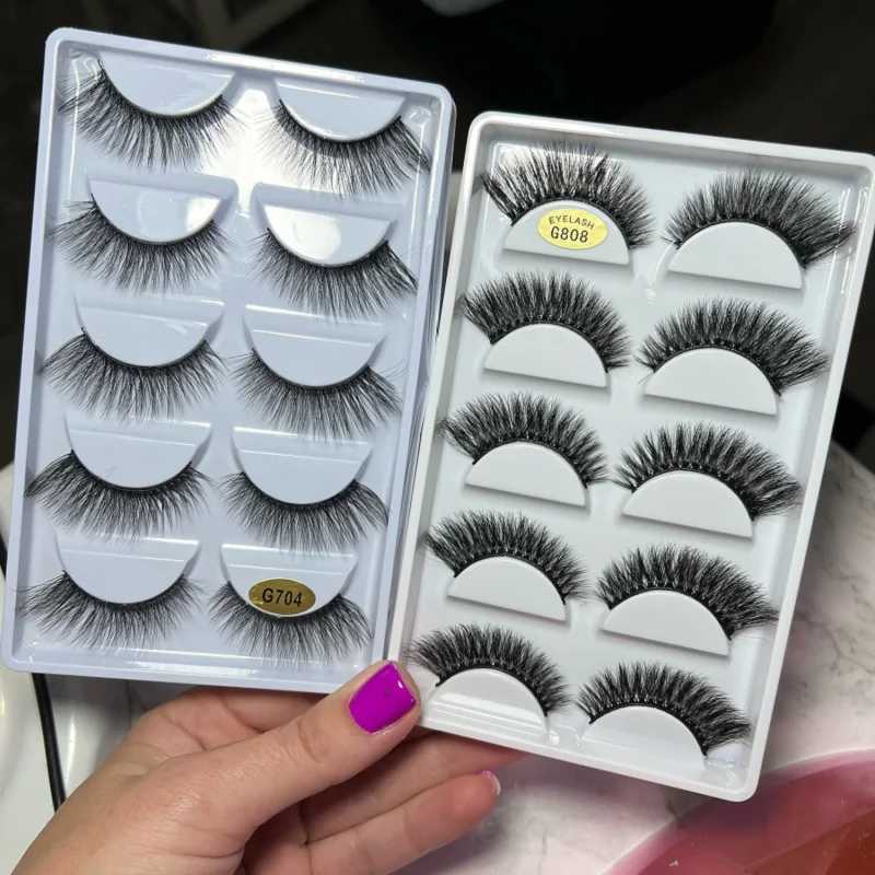 5/3 pairs of eyelash makeup soft and fluffy eyelashes false eyelashes dramatic 3D eyelashes eyelash extension 3D cilia false eyelashesW241024