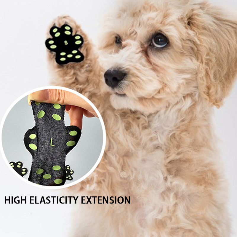 Breathable invisible foot insoles outdoor dog walking paw protection talisman pet dog foot stickers anti-slip paw stickers wholesale
