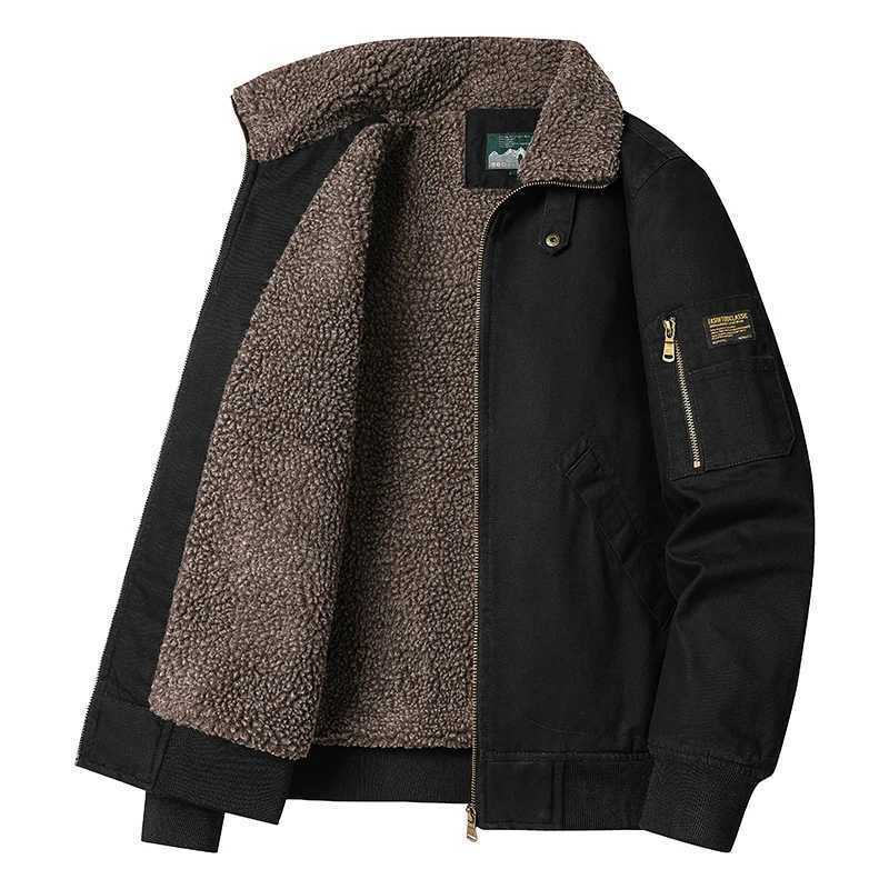 New Fashion Winter Cashmere Coat Winter Flce Windbrr Mens Warm Thick Jacket Coat W241024
