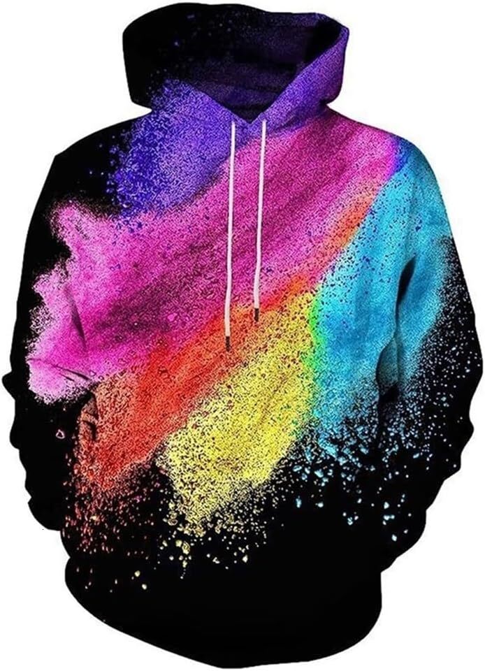 Hoodie for Mens Womens Digital 3D Printing Sweatshirt Hooded Top Galaxy Pattern Hoodie With Pockets Graphic Hoodies sweatshirt Warm