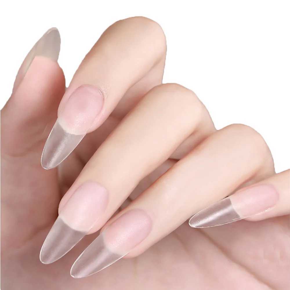 120pcs Matte fake nails Coverage transparent False Nails Tips FrenchXJ241025