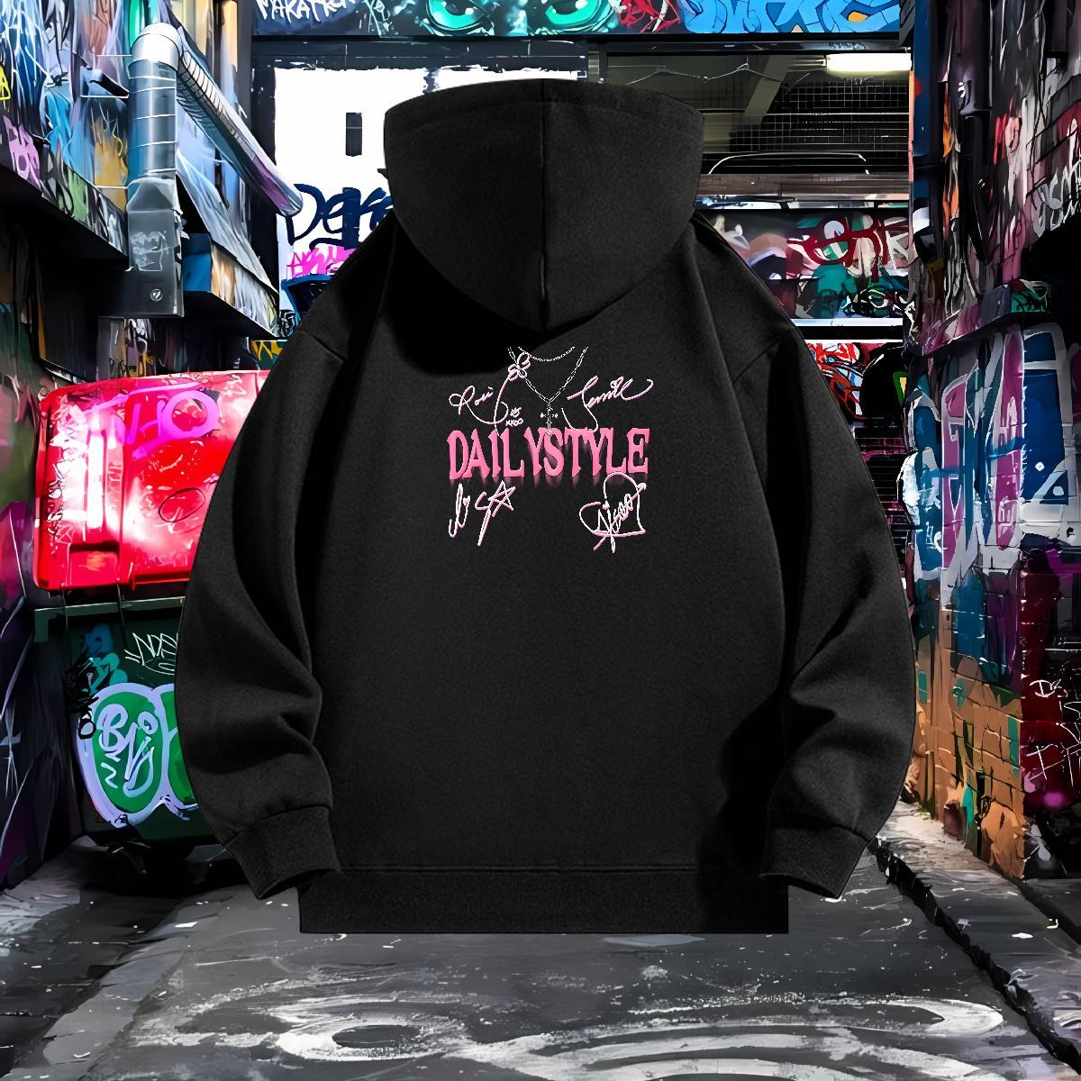 2024 Unisex Sweatshirts Breathable Long Sleeve Warm Men Hoodie Plus Size Cartoon Pullover Hoodie Autumn Winter Tech Fleece