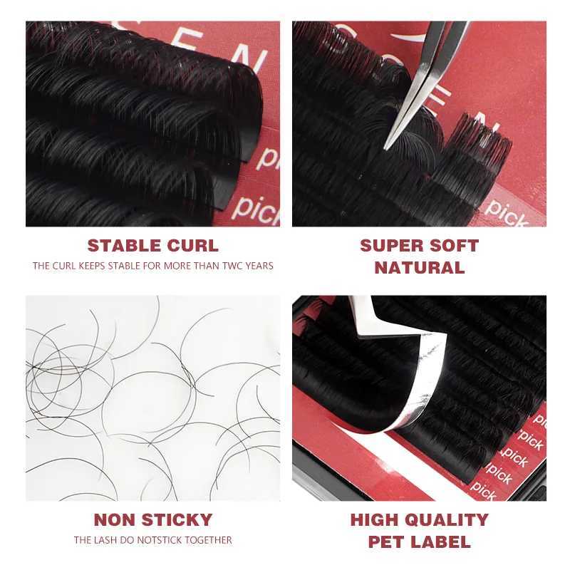 20 Row Eyelash Extension Matte Professional Soft Natural Makeup Advanced False Eyelash Extension Artificial RollW241024