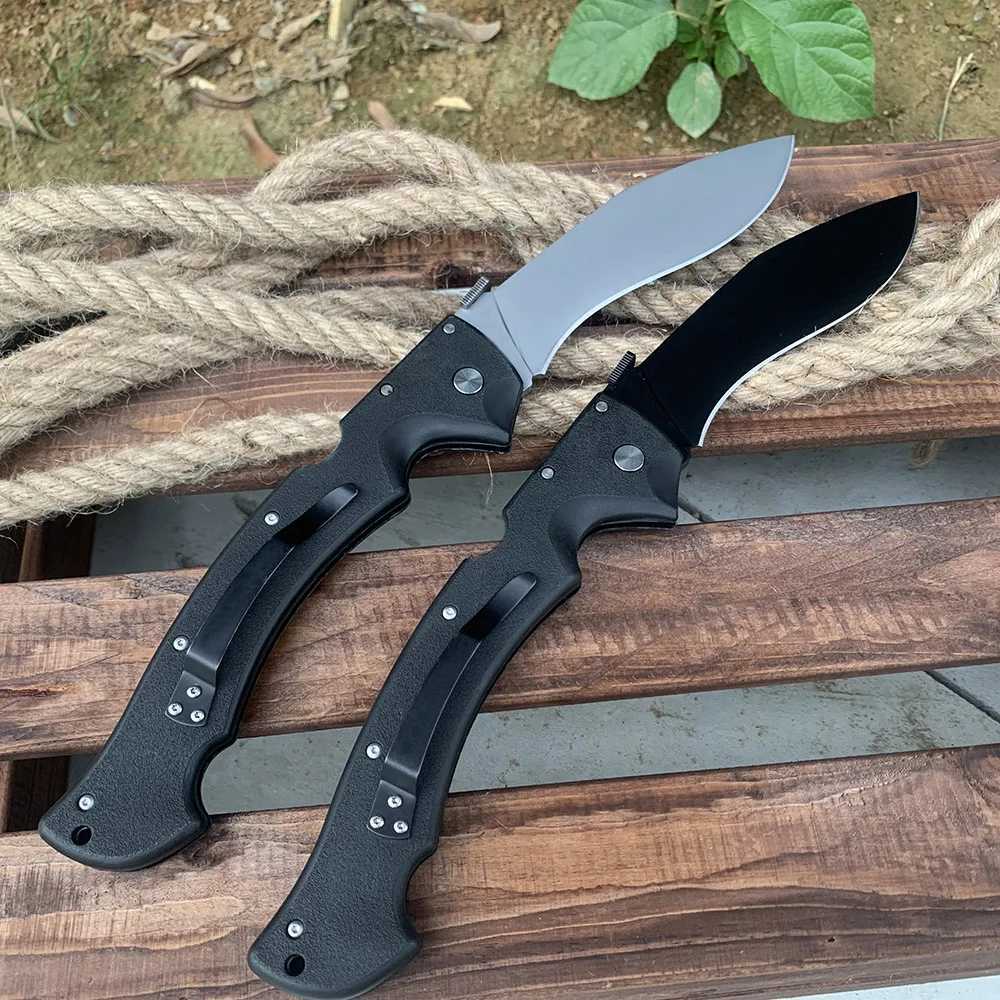 Large 14.1-inch cold military hunting knife AUS-10A steel professional survival combat outdoor folding knife self-defense EDC tool X241024