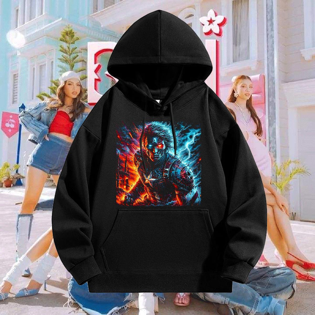 Designer Fashion Hoodie For Man Breathable Soft High Quality Men Clothes Hoodie Oversized 3XL Tops Hoodie Anime Printing Street Thick Plush