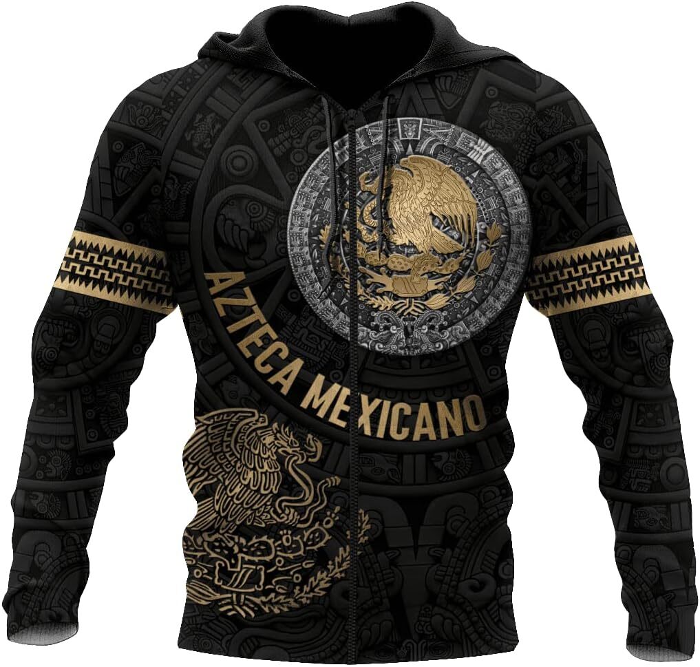 Hoodie for Mens Womens Mexico Aztec Pattern Shirts Unisex Hoodie, T Shirt,Up Hoodie, Sweatshirt for Men Graphic Hoodies sweatshirt Warm
