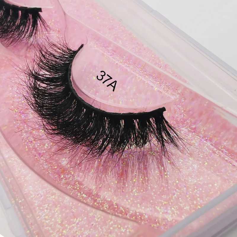 SHIDISHANGPIN 1 pair of 3D mink eyelashes real and cruel without drama fake eyelashes fluffy stripes thick eyelashes fake eyelash makeup 37AW241024