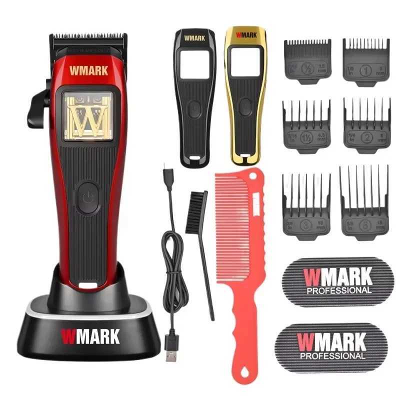 2024 WMARK 9213+X1 trimmer set magnetic lever motor high-speed 9000rpm beard trimmer mens trimmer DLC blade W241025