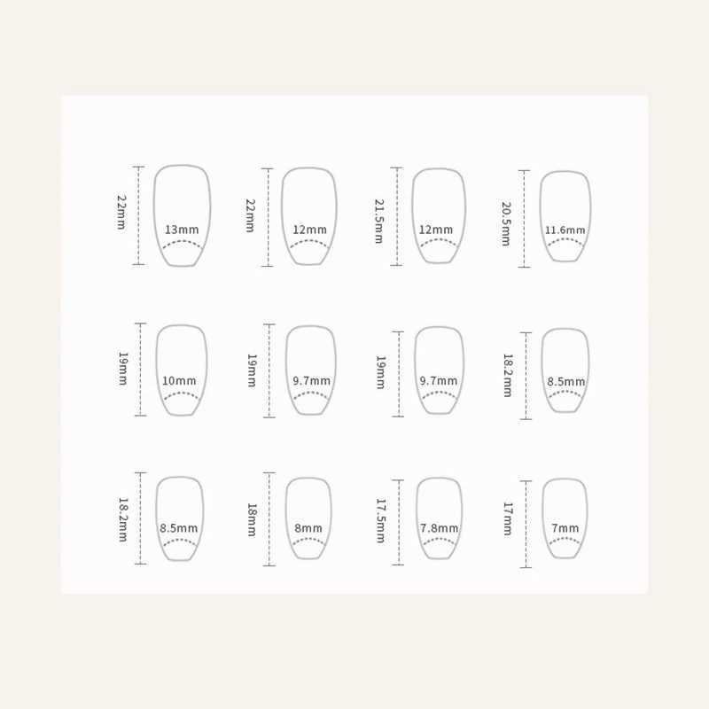 24 PCs Fake Nails with 1 Nail Glue and 1 Nail FileXJ241025